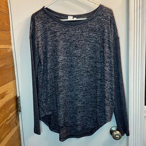 Super comfy heathered blue drop shoulder sweater by Gap Size Medium